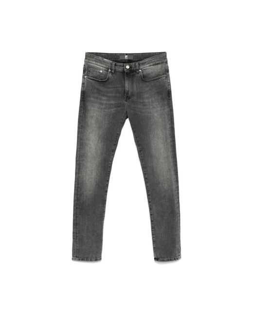 PT01 Dunkelgraue denim jeans mit klassischem stil in Gray für Herren