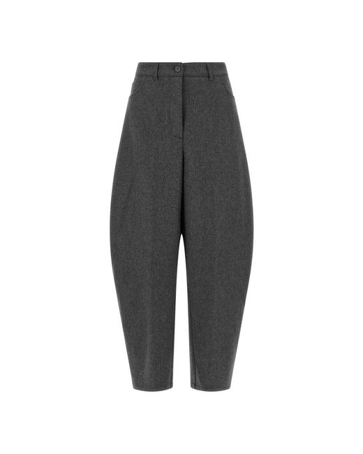 Nude Black Cropped Trousers