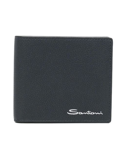 Santoni Black Wallets & Cardholders for men