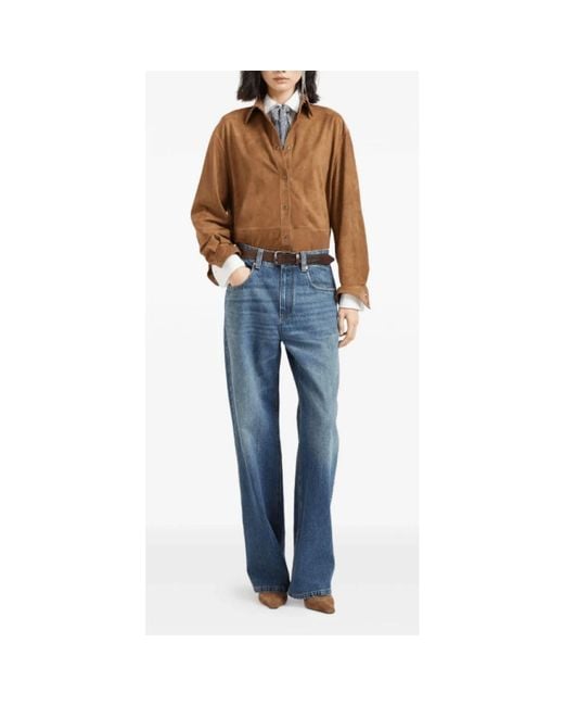 Brunello Cucinelli Blue Straight Fit Jeans