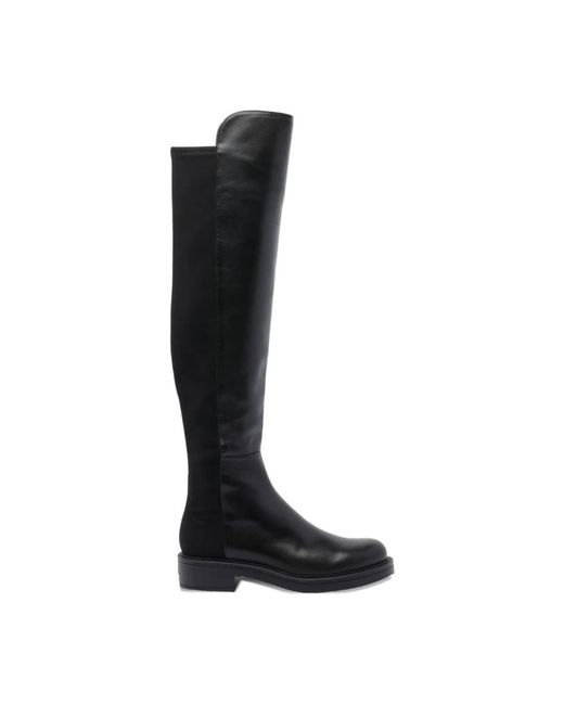 Over-Knee Boots di Stuart Weitzman in Black