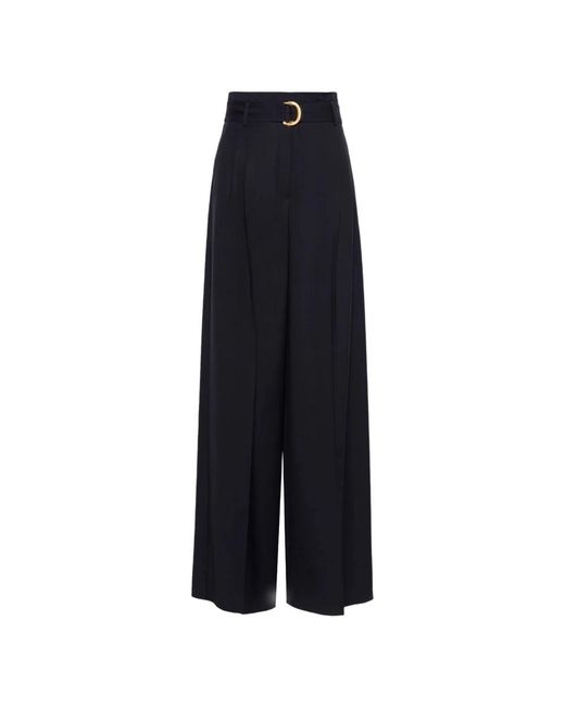 Max Mara Blue Wide Trousers