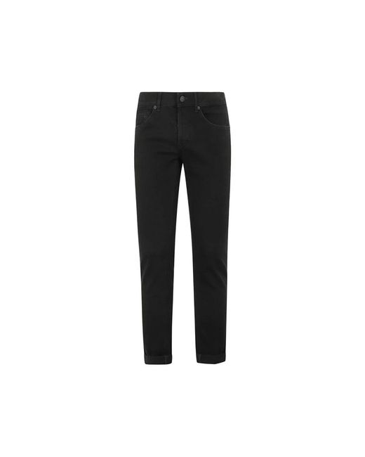Dondup Black Slim Fit Jeans for men