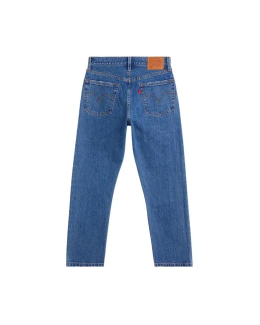 Levi's Blue Cropped-Jeans