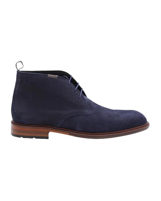 Lace-Up Boots di Floris Van Bommel in Blue da Uomo