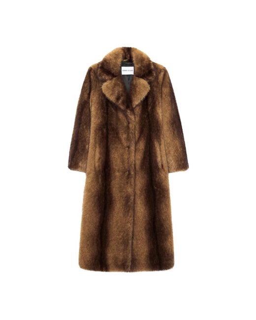 Single-Breasted Coats Stand Studio de color Brown