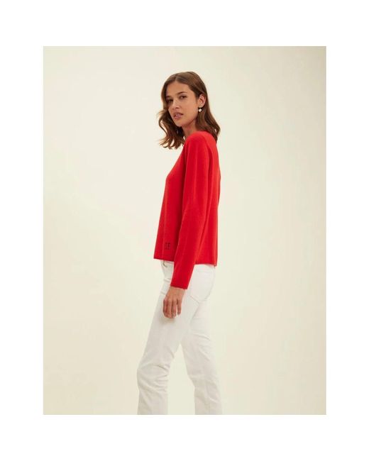 Ines De La Fressange Paris Red Roter angelina pullover - casual chic