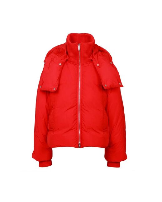 Sportmax Red Down Jackets