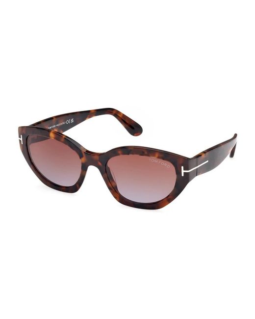 Tom Ford Brown Stylische sonnenbrille ft1086 penny