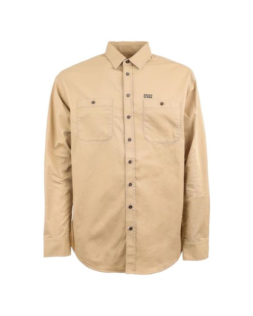 DSquared² Natural Casual Shirts for men