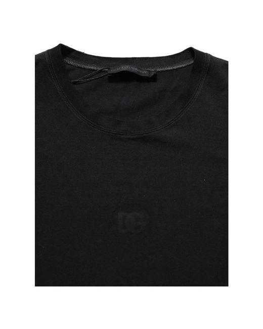 Dolce & Gabbana Black T-Shirts for men