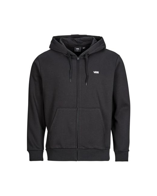 Vans Zwart Zip-Through Jack in het Black voor heren
