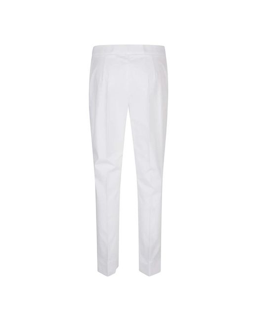 Eleventy White Suit Trousers