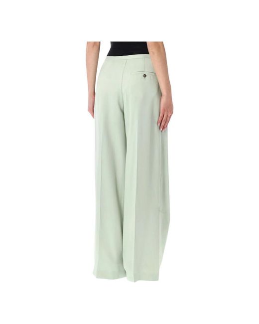 Alberta Ferretti Green Wide Trousers