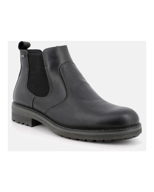 Igi&co Black Chelsea Boots for men
