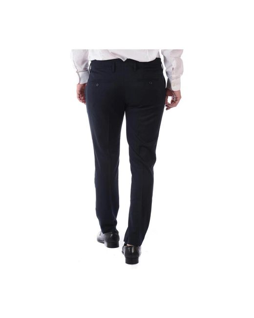 Daniele Alessandrini Blue Suit Trousers for men