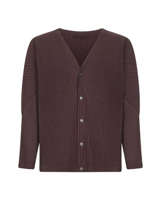 Cardigans Issey Miyake de hombre de color Purple