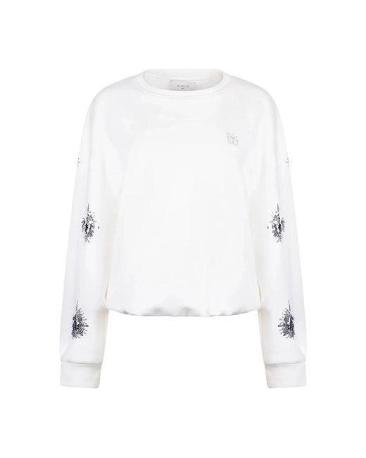 Nukus Suzanne Pullover Paillet in het White