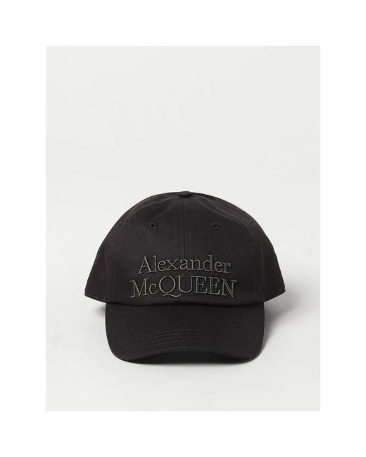 Alexander McQueen Logo Baseball Cap in Black für Herren