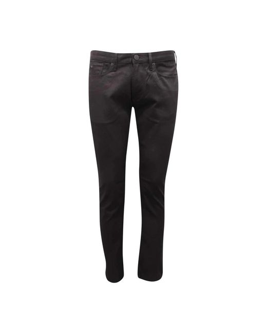Armani Black Slim-Fit Trousers for men