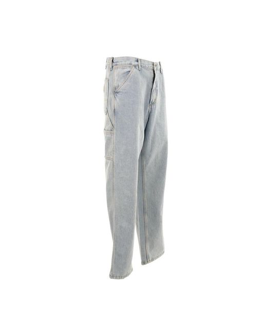 Carhartt Gray Straight Fit Jeans for men