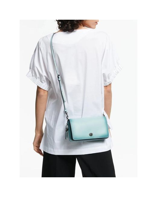 COACH Blue Shoulder Bags