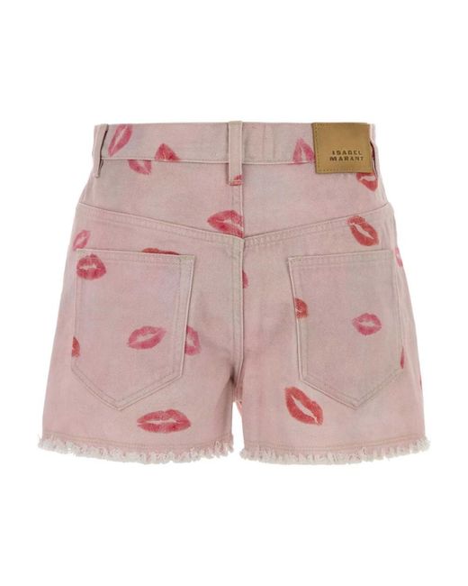 Isabel Marant Pink Denim Shorts