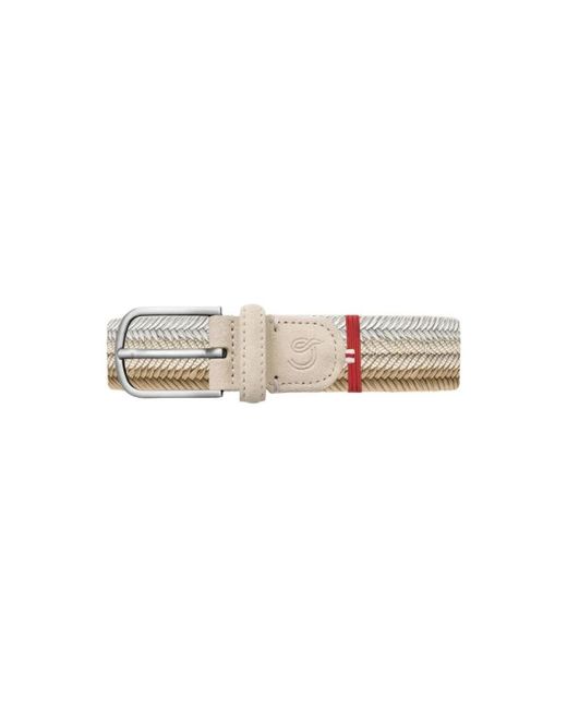 La Boucle Nice Geflochtener Gürtel in White für Herren