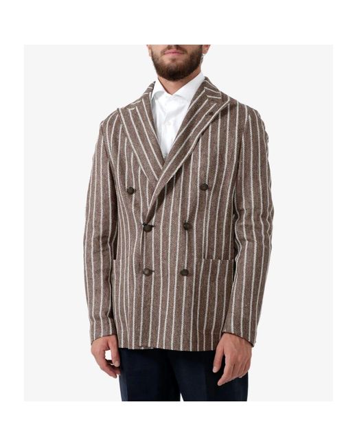 Jackets dove grey di Tagliatore in Brown da Uomo