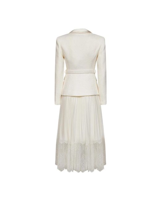 Midi Dresses Self-Portrait de color Natural