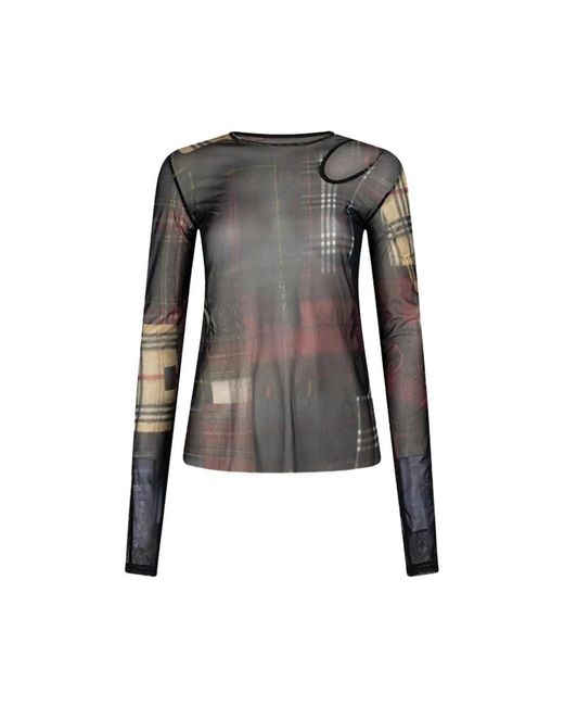1/OFF Black Long Sleeve T-Shirts