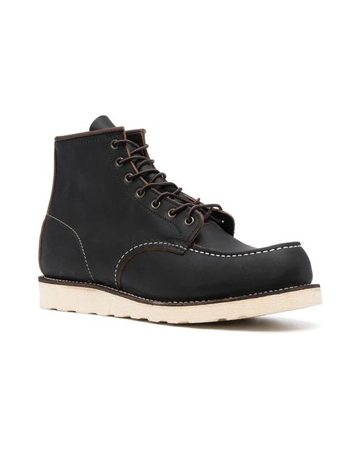 Red Wing Black Lace-Up Boots for men