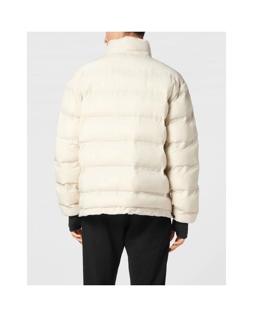 Philipp Plein Fitness ,Grijs ,Polyester Down Jacket Scratch in het Natural voor heren