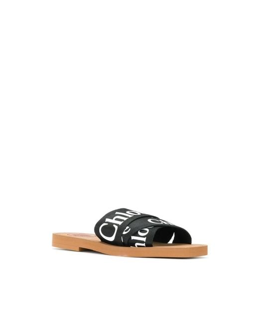 Chloé Black Sliders