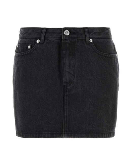 Mini falda A.P.C. de color Black