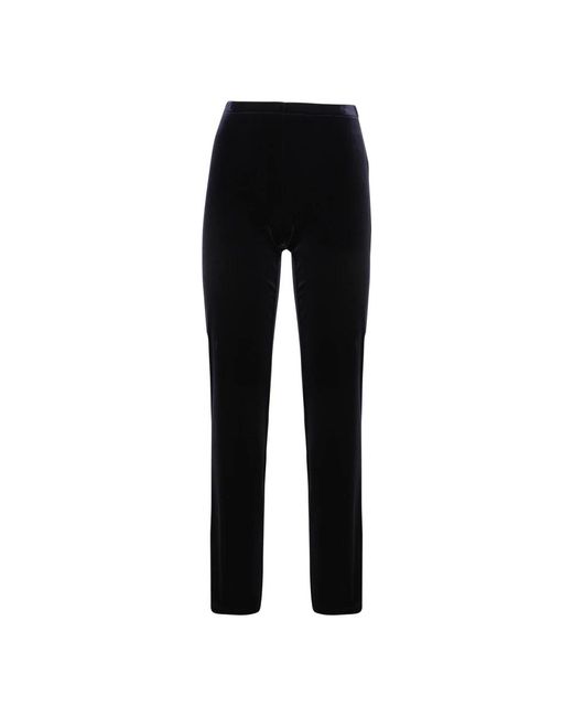 Blanca Vita Black Slim-Fit Trousers