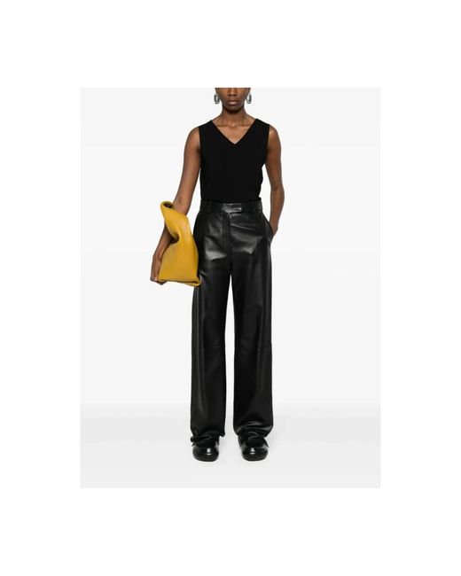 Fabiana Filippi Black Sleeveless Tops