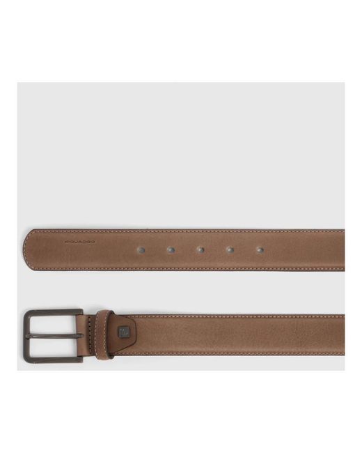 Piquadro Schwarzer Gürtel Square in Brown für Herren