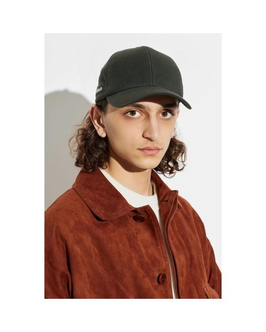 Balmain Washed Cotton Cap in het Green voor heren