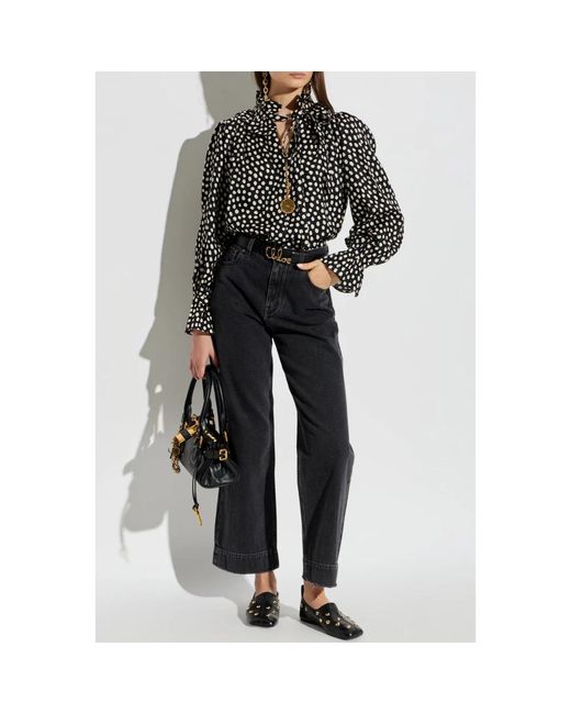 Chloé Black Straight Jeans