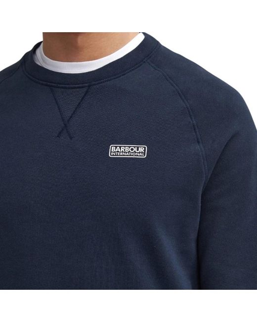 Barbour Crew Neck Sweater in het Blue voor heren