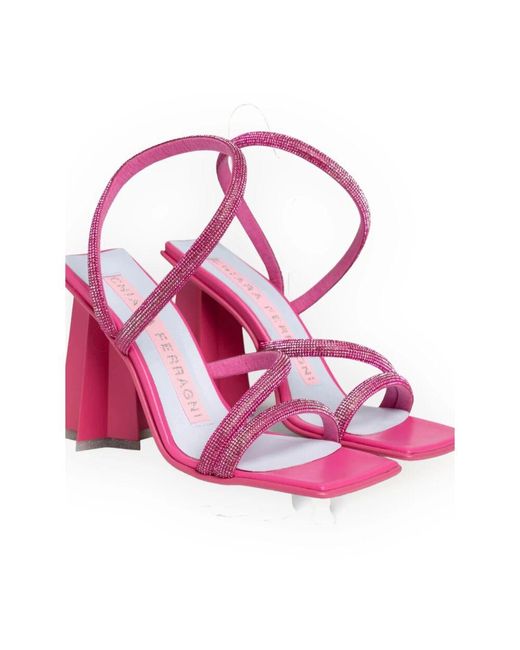 Chiara Ferragni Pink High Heel Sandals