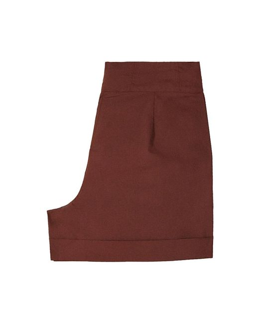 Patrizia Pepe Red Short Shorts