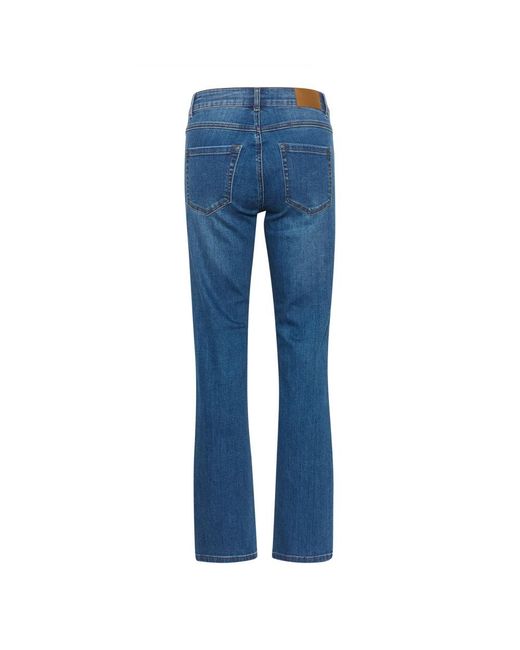Straight Jeans Kaffe en coloris Blue