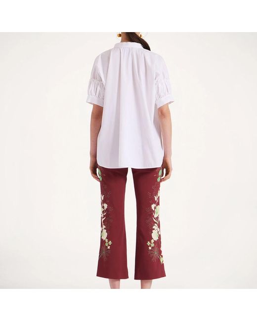 Cropped Trousers di LaDoubleJ in Red