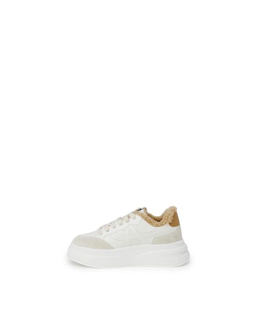 Ash White Leather Chunky Sneakers