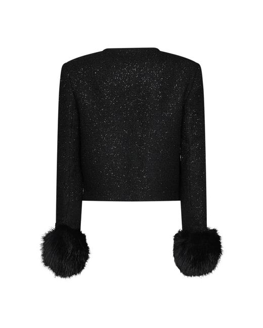 Tweed Jackets Self-Portrait de color Black