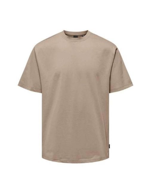 Only & Sons Natural T-Shirts for men