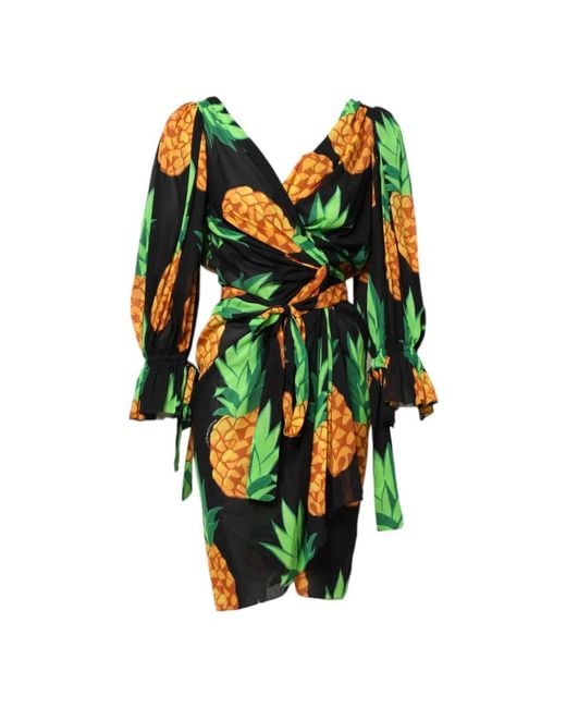 Dolce & Gabbana Green Wrap Dresses