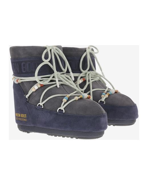 Moon Boot Blue Winter Boots
